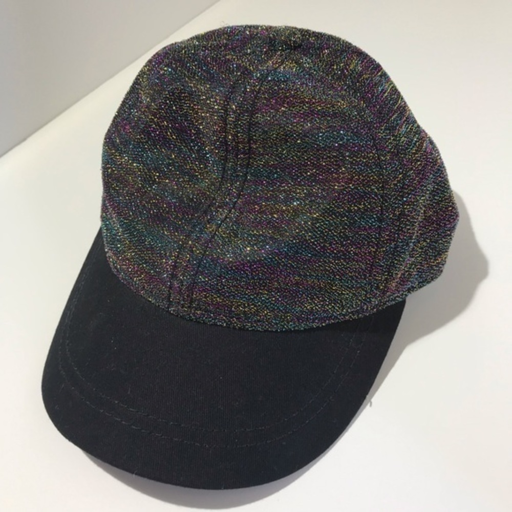 Black Colorful Metallic Baseball Cap‎ OS snap back - Picture 3 of 8